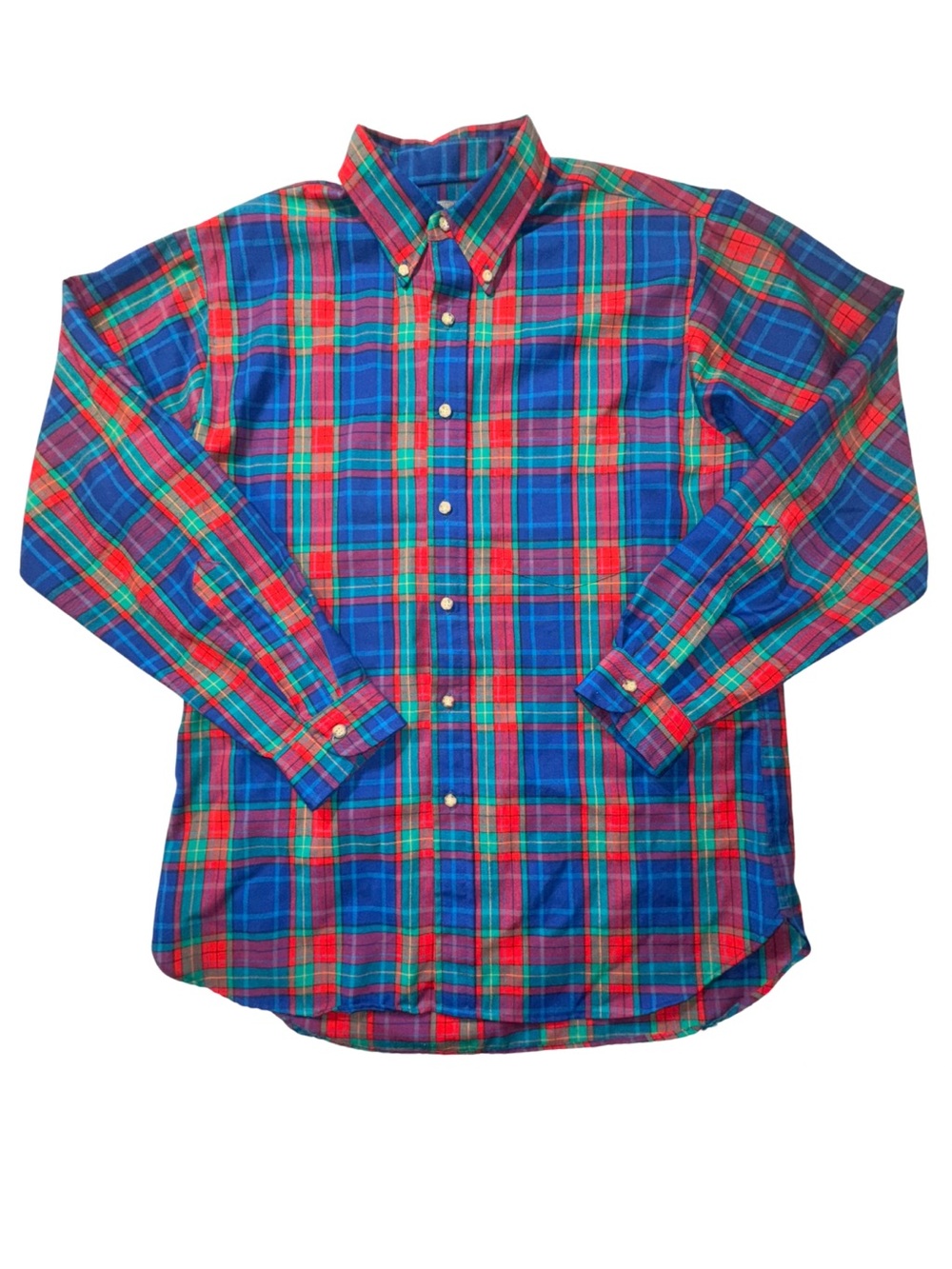 Vintage Sir Pendleton Wool Shirt Men’s Large Plaid Made USA 100% Virgin Wool